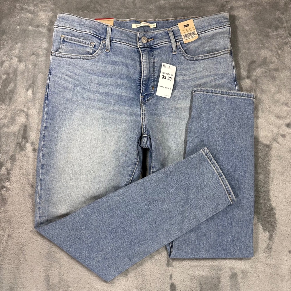 Levis 311 Shaping Skinny Jeans Womens 33x30 Light Wash Blue Denim Stretch